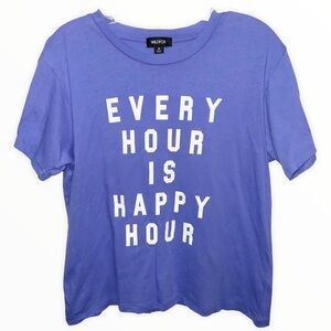 Wildfox happy hour distressed tee